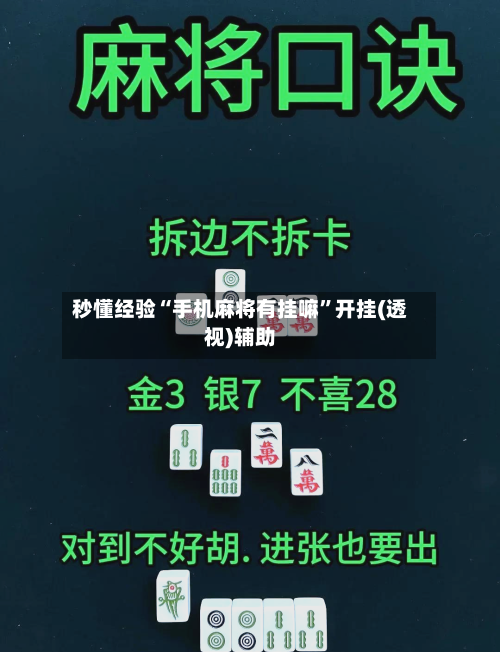 秒懂经验“手机麻将有挂嘛	”开挂(透视)辅助-第1张图片
