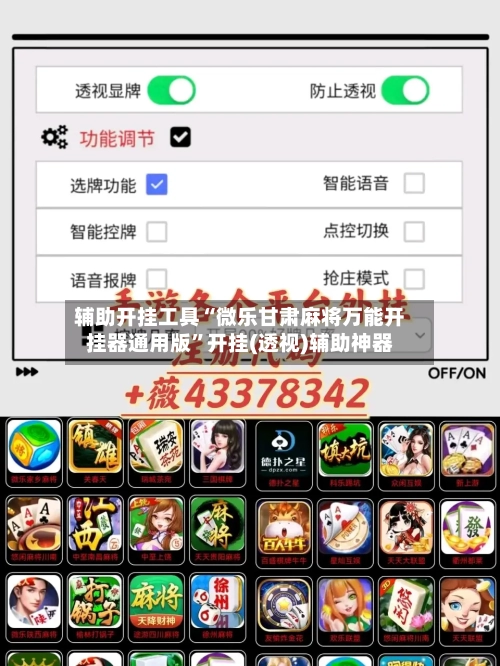 辅助开挂工具“微乐甘肃麻将万能开挂器通用版”开挂(透视)辅助神器-第1张图片