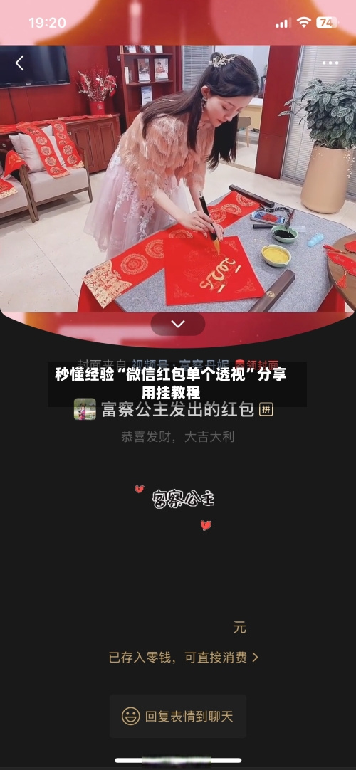 秒懂经验“微信红包单个透视”分享用挂教程-第1张图片