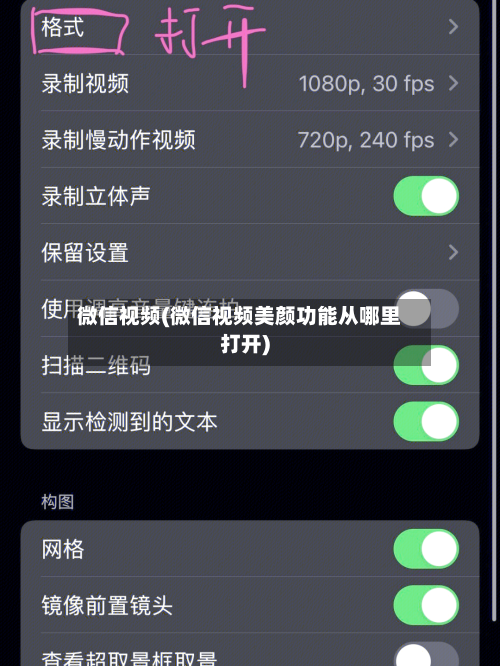 微信视频(微信视频美颜功能从哪里打开)-第1张图片
