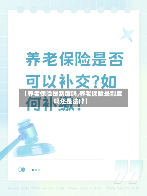 【养老保险是制度吗,养老保险是制度吗还是法律】-第1张图片