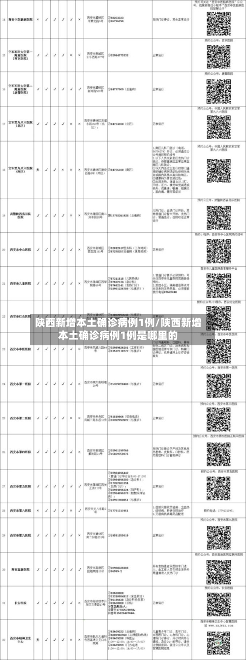 陕西新增本土确诊病例1例/陕西新增本土确诊病例1例是哪里的-第1张图片
